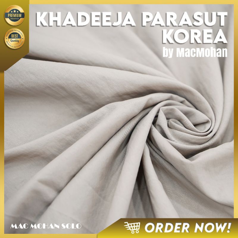 Khadeeja Parasut Korea Kain Parasut Untuk Mukena