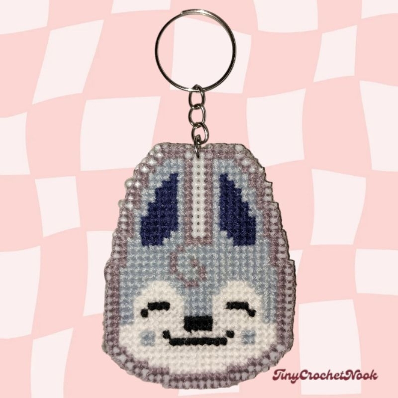 Gantungan Kunci Skzoo Wolfchan Cross stitch / Skzoo Keychain Wolfchan