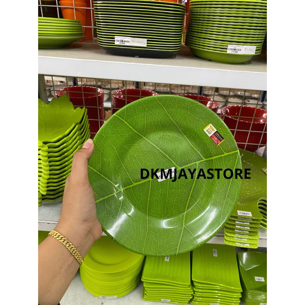 Piring Melamin ceper daun 10 GD P0210 D