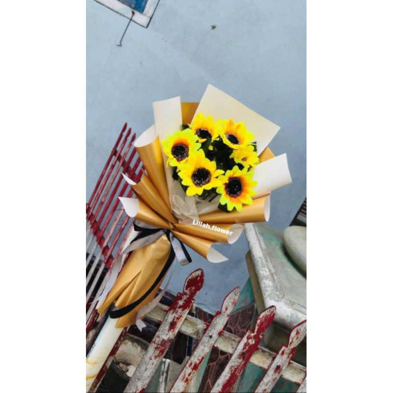 Buket Bunga Matahari | Buket Bunga Palsu | Buket Bunga Artificial Murah