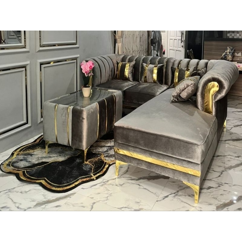 SOFA L KAIN BLUDRU DAN KULIT