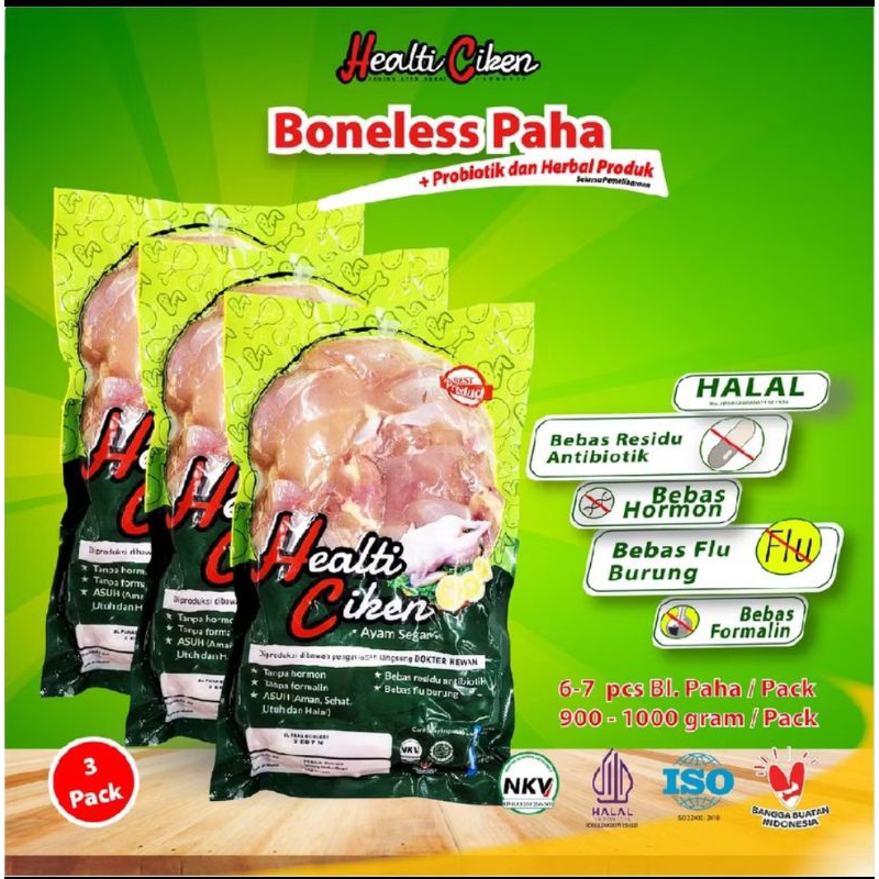 

3 pack Boneless Paha skinless