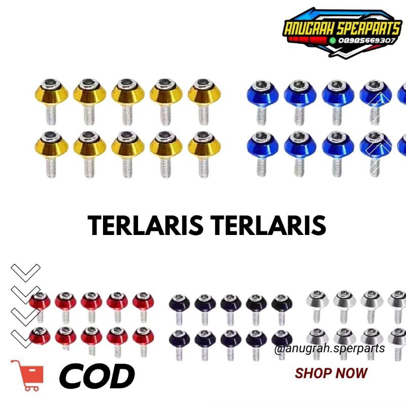Baut L Ring Monel Variasi Baut Monel per PCS Universal