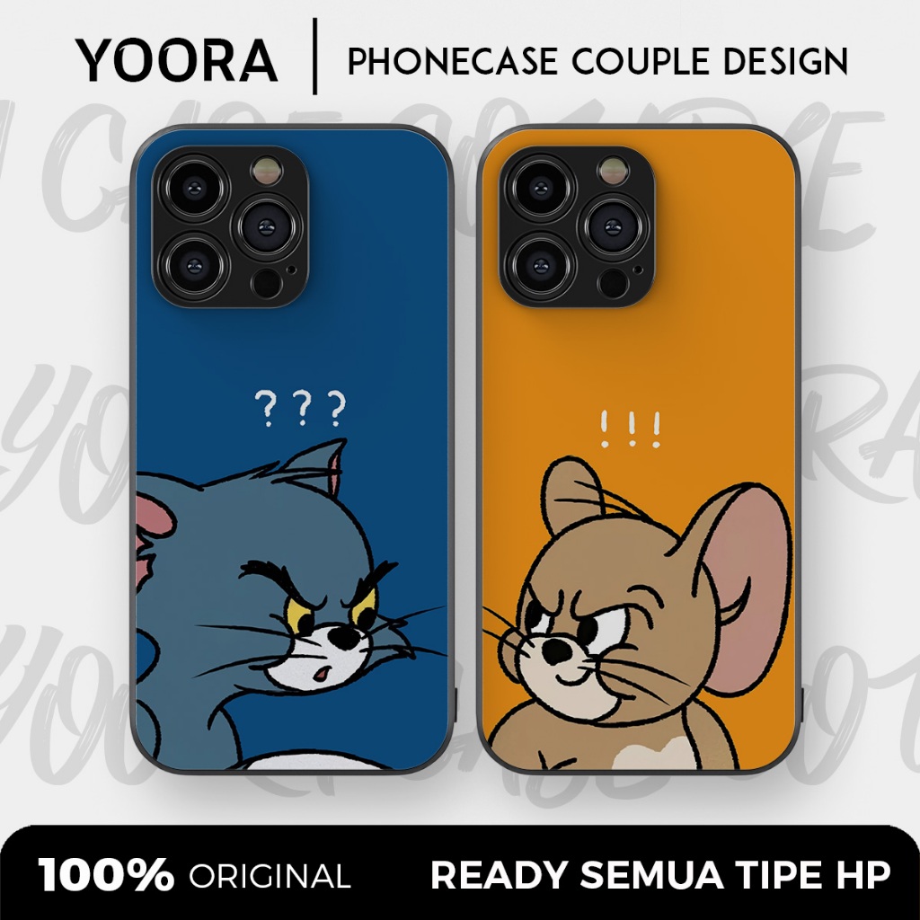 [TJ12] Custom Case Couple Tom and Jerry Premium Bisa Untuk Semua Tipe Hp