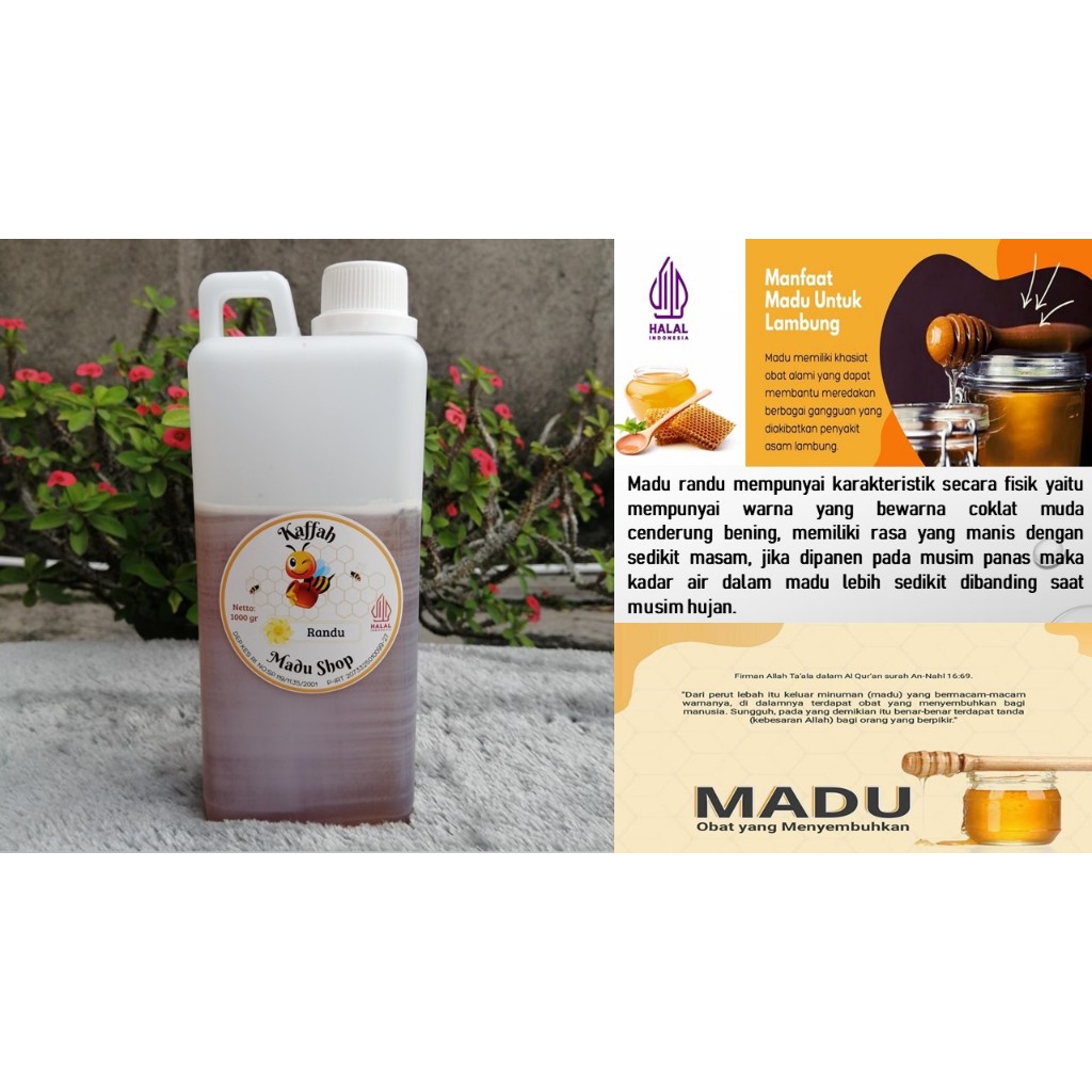 

Madu Asli Randu/Madu Murni Randu 1kg