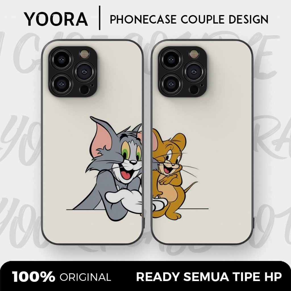 [TJ19] Custom Case Couple Tom and Jerry Premium Bisa Untuk Semua Tipe Hp