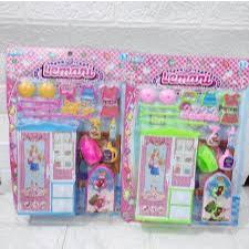 MAINAN LEMARI PAKAIAN SET lengkap MI 03//Mainan Lemari Istimewa Set/ Lemari barbie set