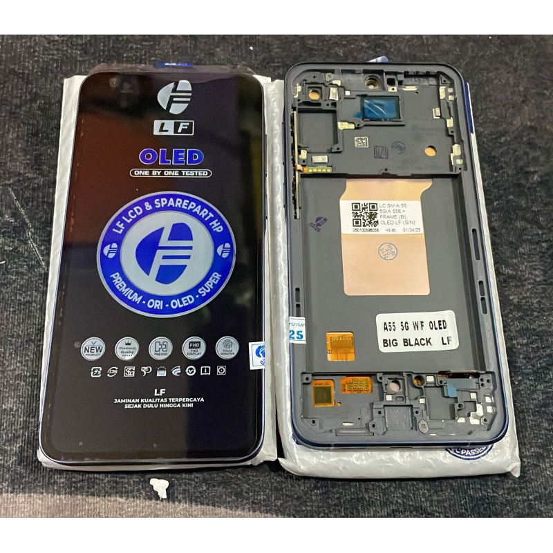 lcd samsung a55 5g a35 5g OLED + pakai frame Samsung a556 OLED frame incell