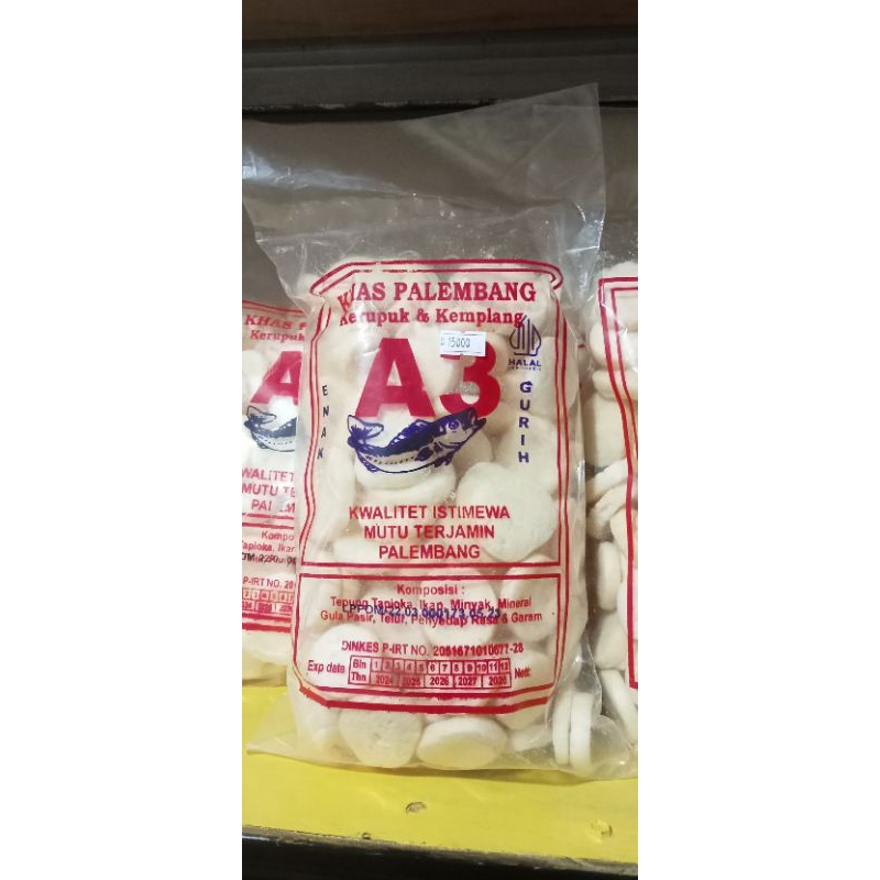 

Kerupuk Asli Palembang/KerupukA3/Kerupuk gurih/KemplangIkan/Palembang
