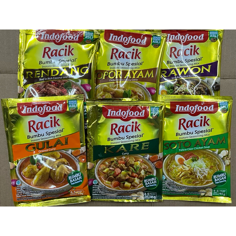 

Racik Indofood Bumbu Masak Instan Indonesia Seasoning All Varian Indonesia Racik Indofood
