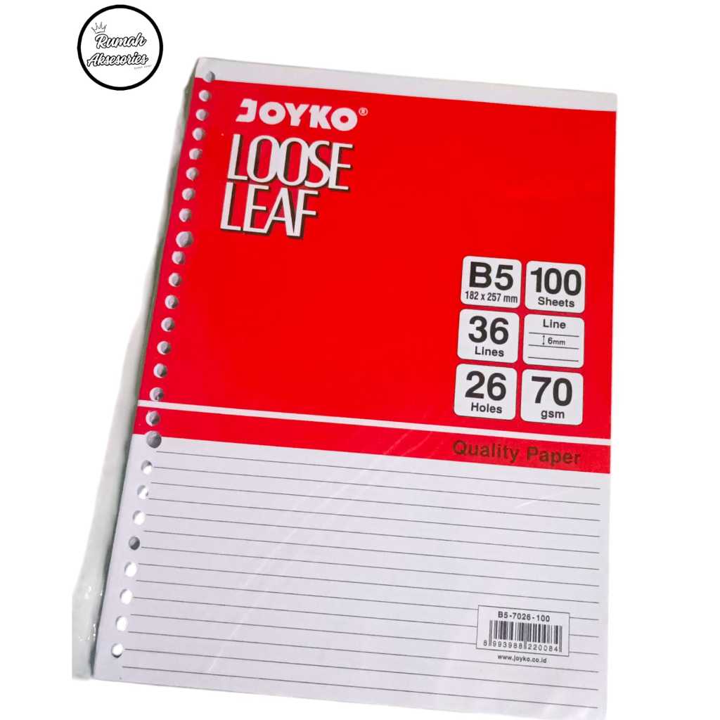 

ISI BINDER B5 100 LEMBAR JOYKO