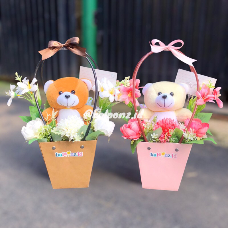 (BACA DESKRIPSI) CASSIA FLOWER HANDBAG/BUKET BUNGA BONEKA/BLOOM BOX FLOWERS