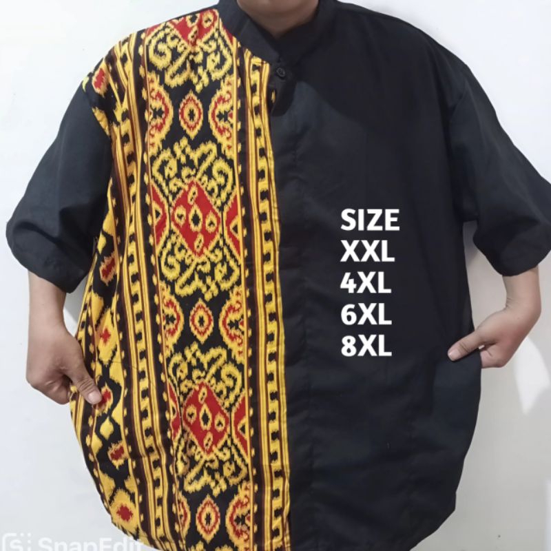 koko kombinasi batik jumbo