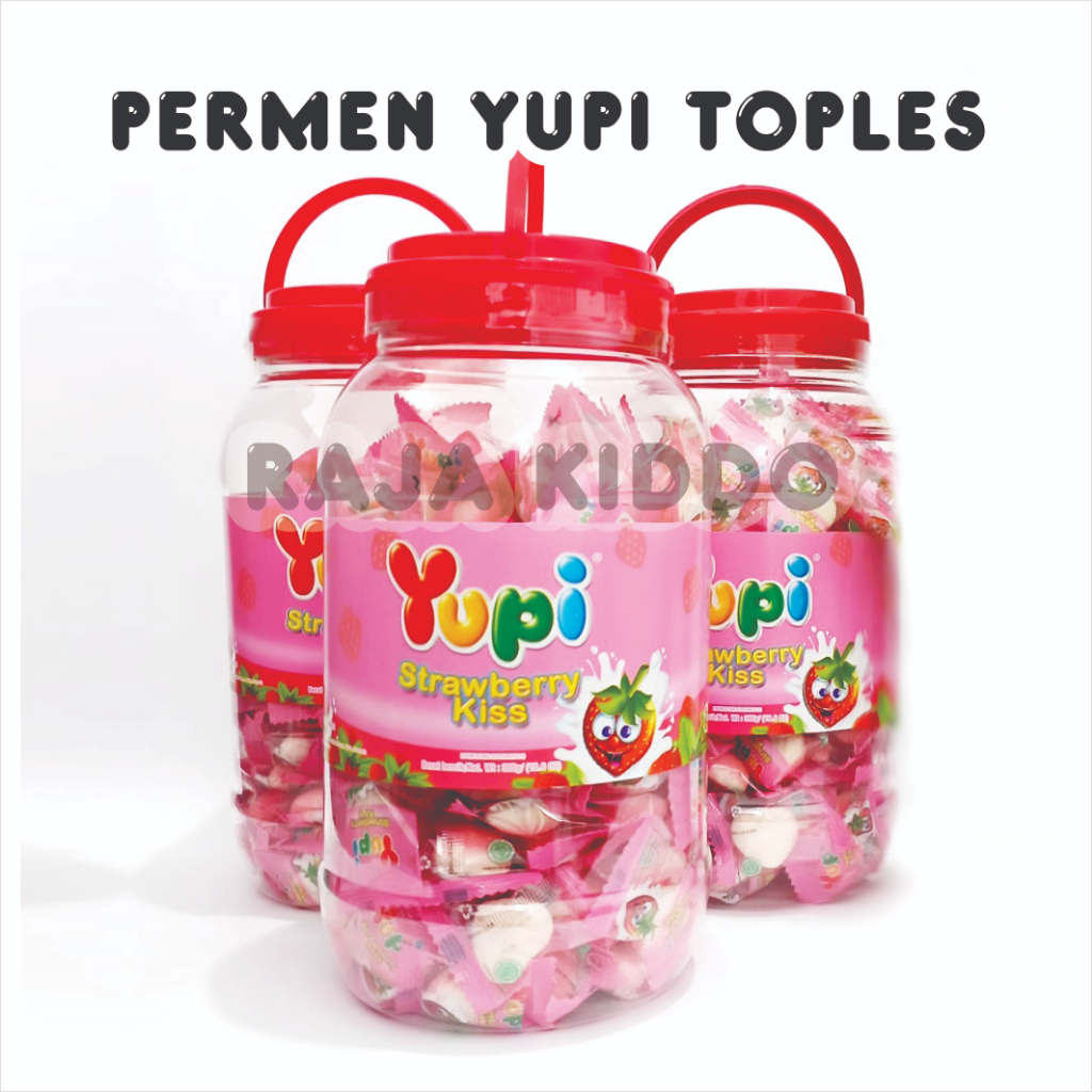 

Permen Yupi Kemasan Toples 300 Gr Rasa Strawberry Kiss