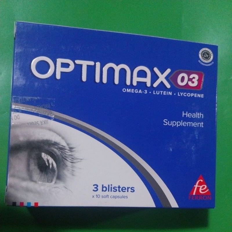 optimax O3 omega3 lutein lycopene box original