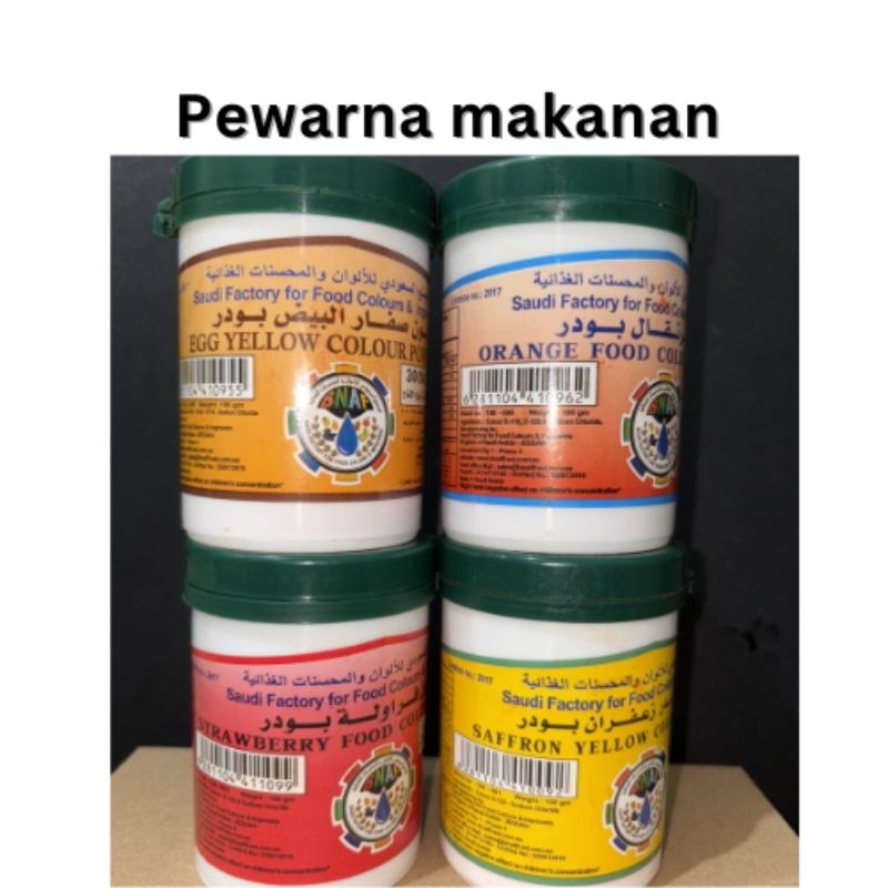 

pewarna makanan Saffron/orange/egg-yellow/strawberry