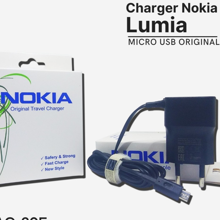 Travel Charger Handphone Nokia Micro USB AC-18E Lumia 535 540 640 XL X X2 Cas HP Casan Nokia