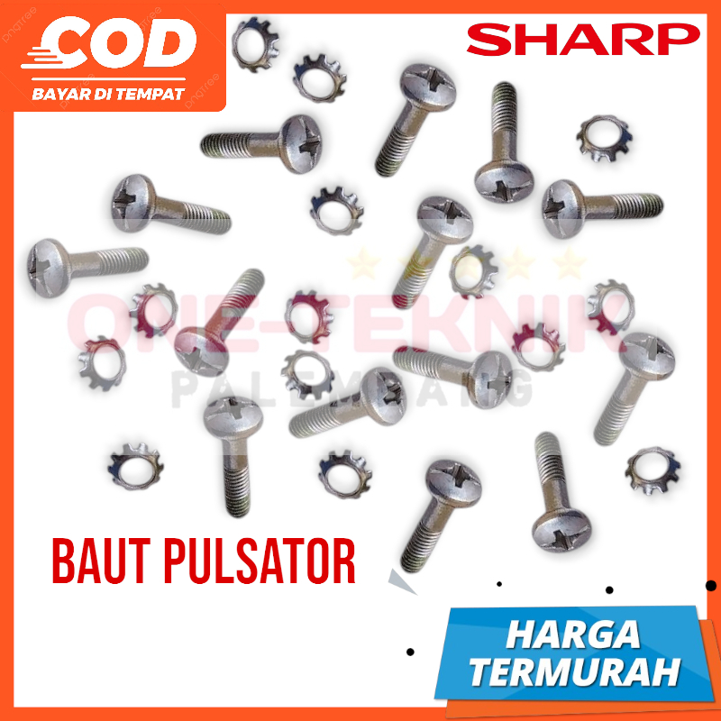 BAUT PULSATOR MESIN CUCI SHARP 2 TABUNG ORIGINAL