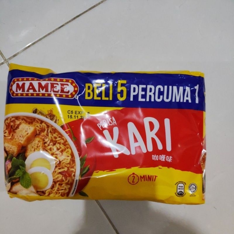 

Mie Mamee rasa Kari (5+1)
