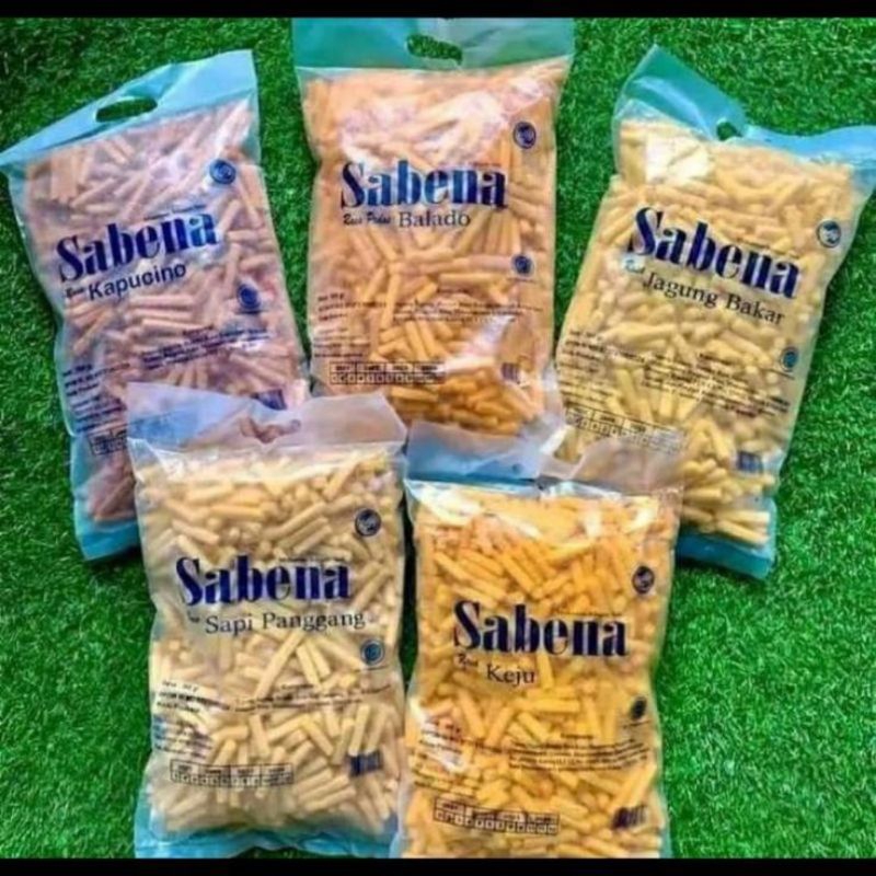 

Sabena Snack/Sabena Stik/Stik keju/Stik Balado/Stik Cappucino/Stik Sapi Panggang/Stik Jagung Bakar