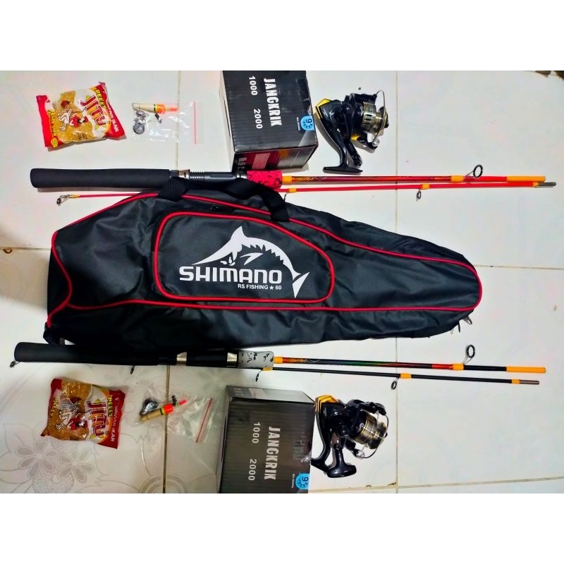 2 set pancing kolaman  reel 2000 dan tas nya