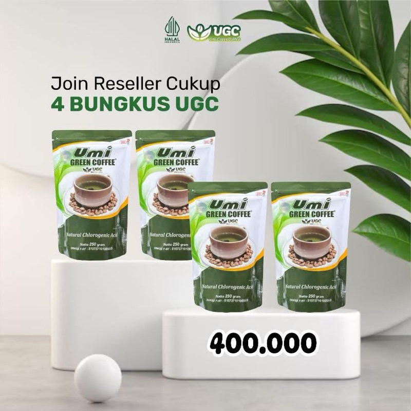 Paket 4 Bungkus, UGC Umi green Coffee, Paket Reseller