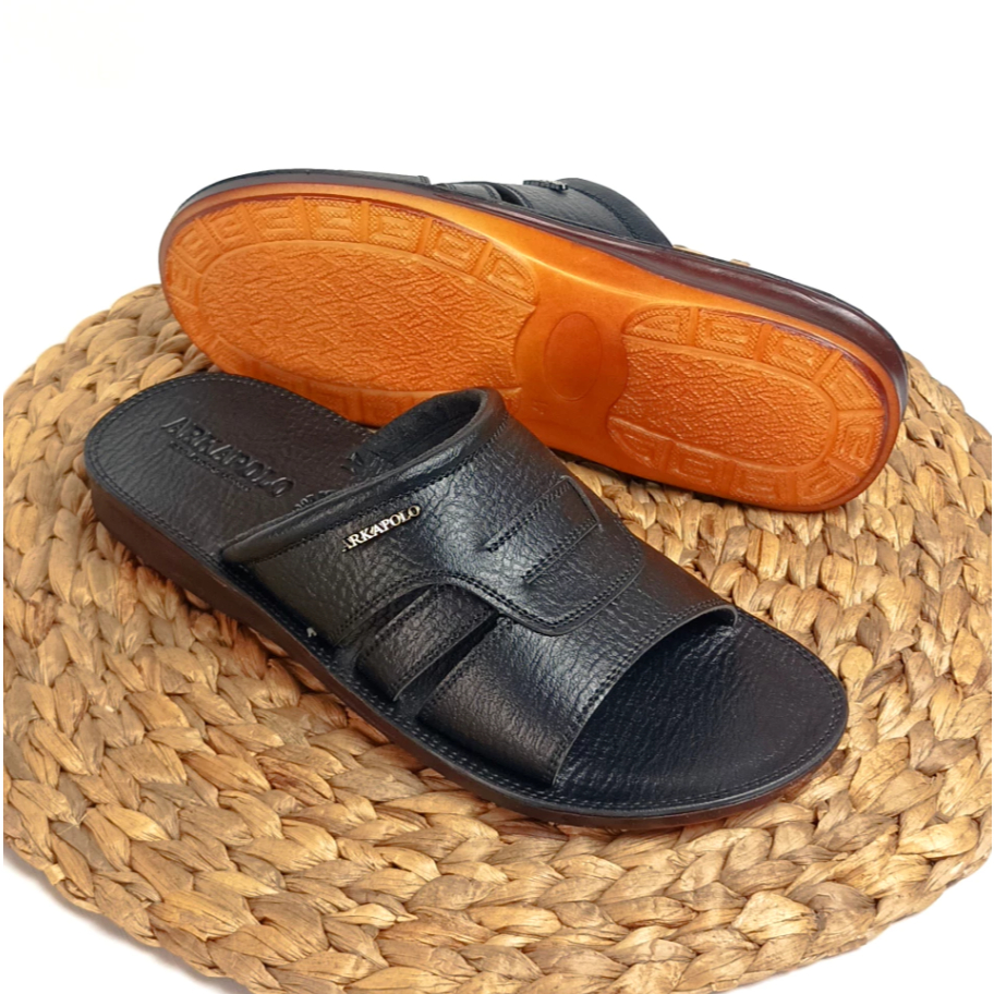 ORIGINAL SANDAL KULIT PRIA, SANDAL SELOP PRIA ANTI LICIN ARKAPOLO RADO 06