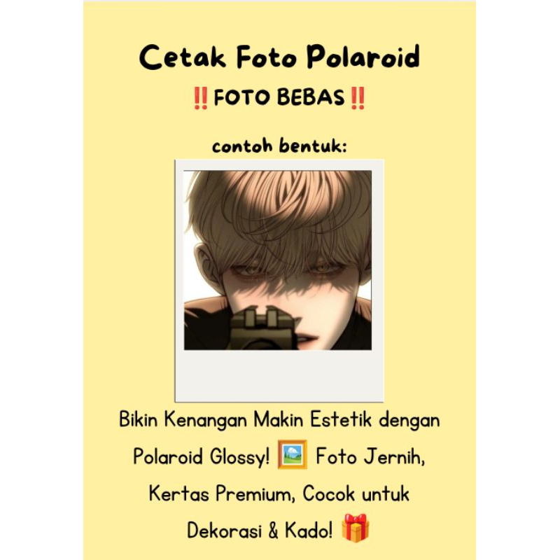 

CETAK FOTO POLAROID CUSTOM FOTO POLAROID