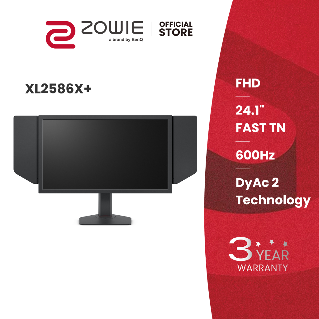 BenQ ZOWIE XL2586X+ 24.1 New Fast TN 600Hz Gaming Monitor, DyAc 2, 1080p, Auto Game Mode by XL Setti