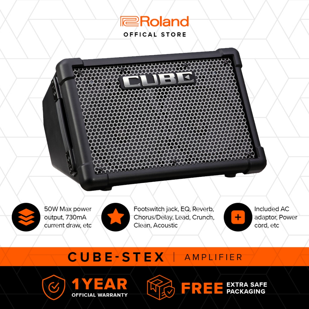 Roland CUBE Street EX Amplifier 50 Watt Hitam