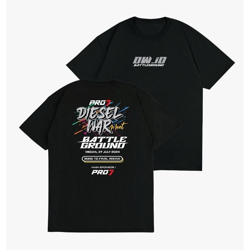 kaos pro 7 diesel liar original katun