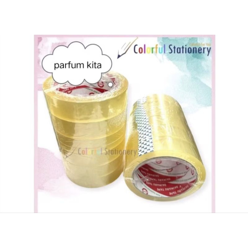 lakban Daimaru COD isolasi 1 slop salasiban isolasi 1 inci bening isi 6