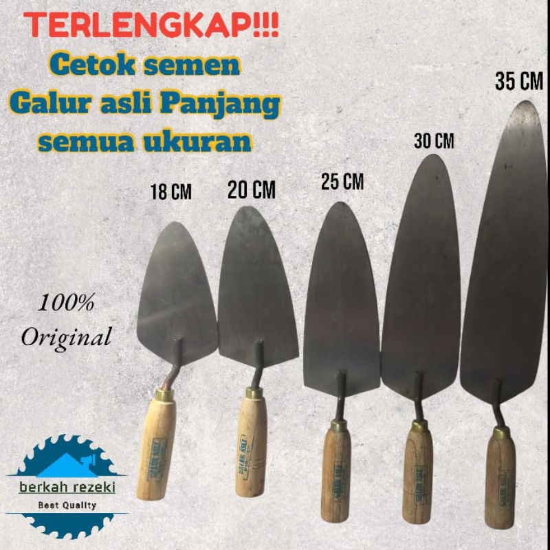 Sendok cetok semen galur baja asli panjang Paku 4