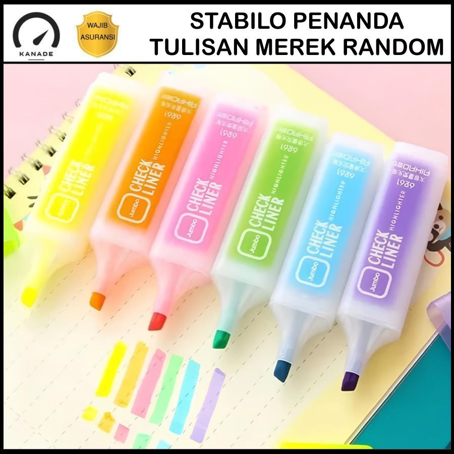 

Stabilo Penanda Tulisan Kertas Alat Perlengkapan Kantor Dan Sekolah ATK Pewarna Tulisan Highlighter