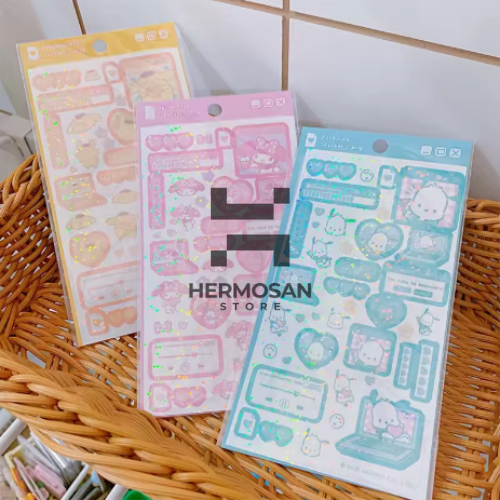 

Setiker Stiker Sticker Pack Estetik Anti Air Kartun Lucu Tempelan Hiasan Botol Minum Tumbler