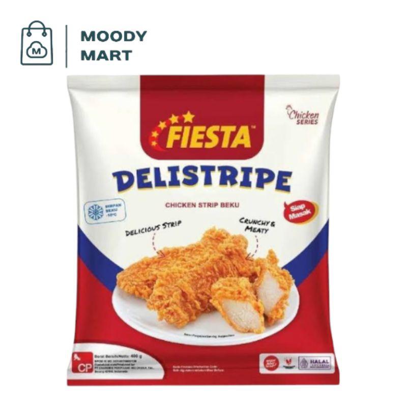 

Fiesta Chicken Delistripe 400gr / Fiesta Ayam Strip Beku 400gr