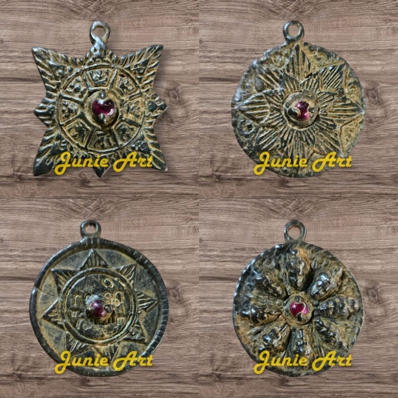 LIONTIN KALUNG MAJAPAHIT MODEL KUNO BATU PERMATA MERAH SIEM