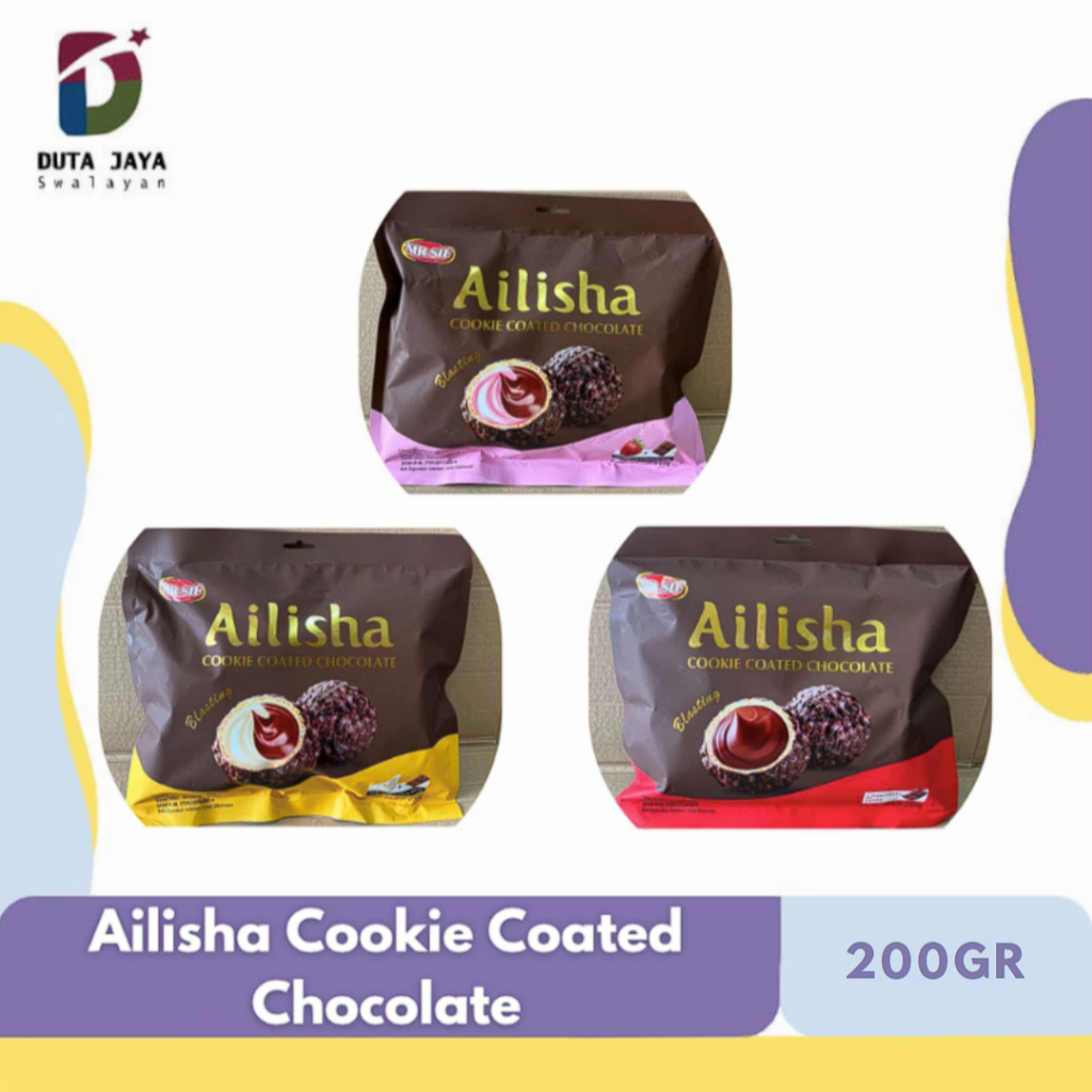 

MR. SIF Ailisha Choco Ball Cookie Coated Chocolate 200 gr