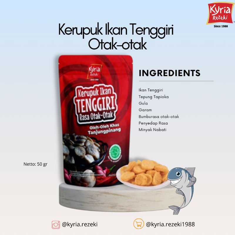 

Kerupuk Ikan Tenggiri rasa Otak-otak