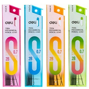 

Refill | Isi Pensil Mekanik Deli Polymer Leads 2B 0.5 mm (20 pcs)