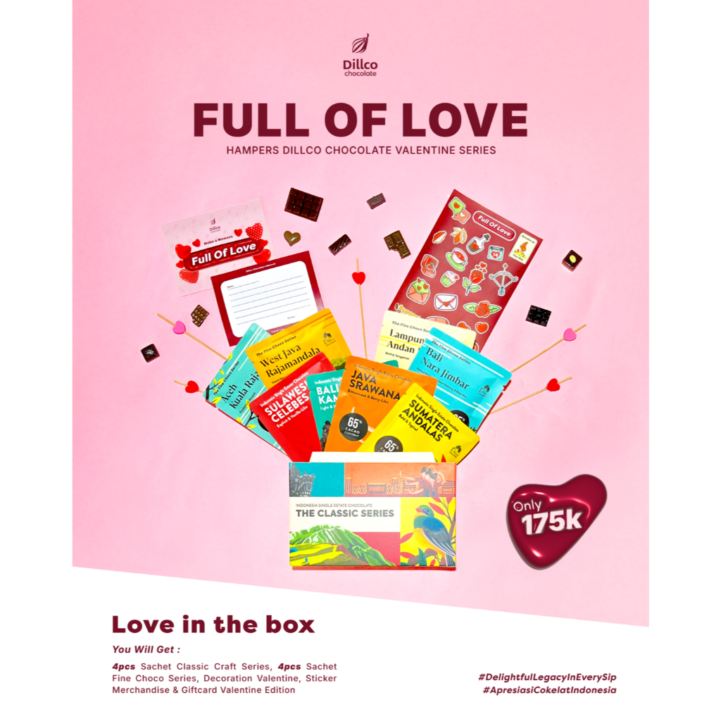 

Hampers Valentine Full Of Love Dillco Chocolate - Valentine Series.