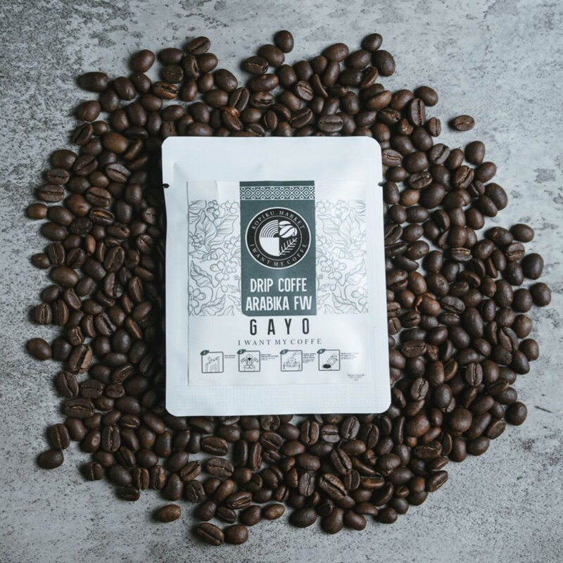 

Gayo 1 Drip Bag Coffe Arabika Full wash - Kopi Hitam Instant Filter By Kopiku