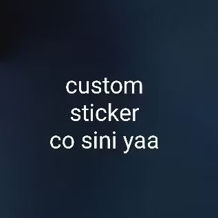

Custom sticker, file siap print a6