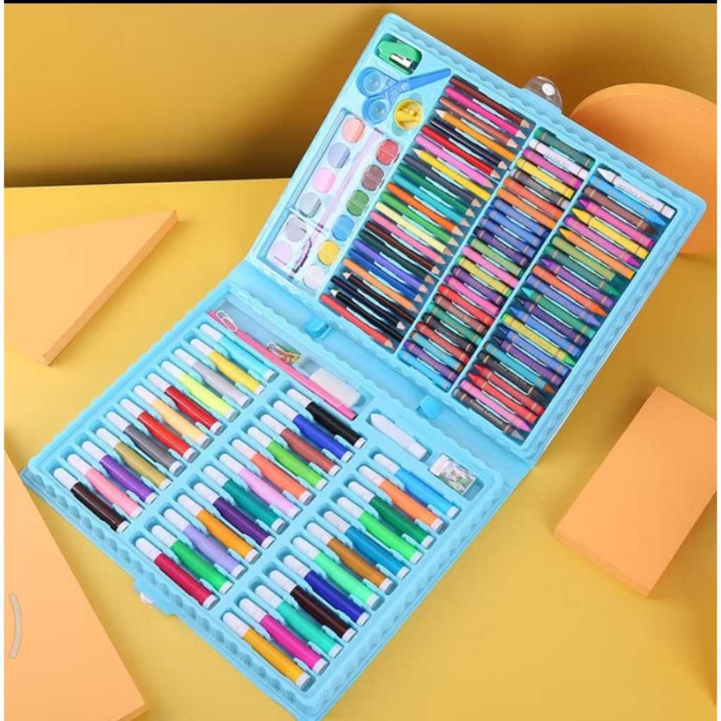 

ART SET 150 PENSIL WARNA CRAYON / KRAYON SET / ALAT MELUKIS / PERALATAN MELUKIS / PENSIL WARNA SET / PENSIL