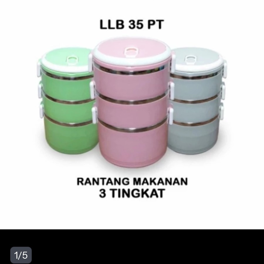 Rantang makanan Age lock LLB 35 PT Lunch box 3 tingkat