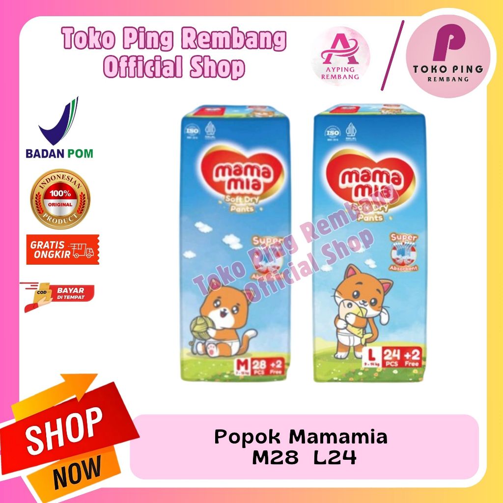 Promo Popok Mamamia M28 dan L24