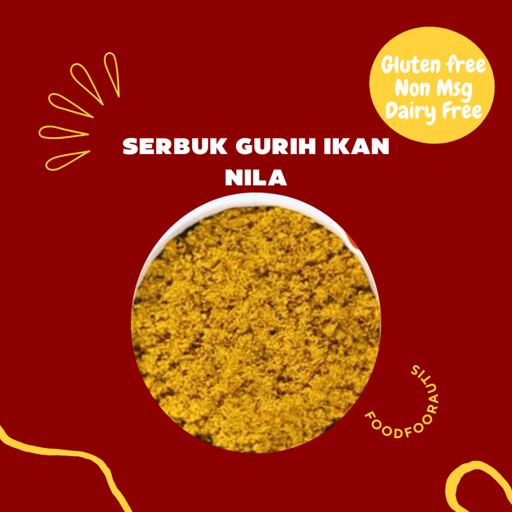 

Serbuk Gurih Ikan Nila Gluten Free Non Msg Non Pengawet Snack Autisme