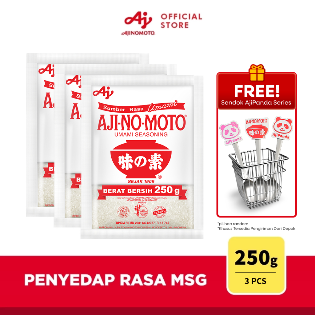 

AJI-NO-MOTO® Penyedap Rasa MSG Ajinomoto 250g (3 pcs)