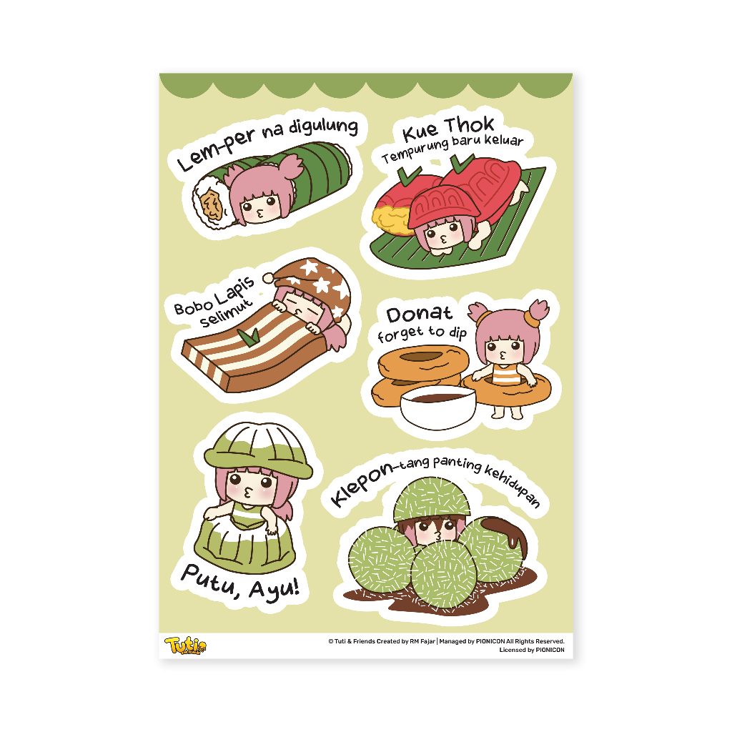 

Tuti and Friends Glitter Sticker Sheet