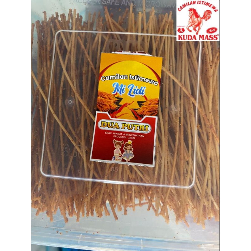 

CAMILAN MIE LIDI RASA BALADO 400g ASLI PRODUK UD KUDA MASS A MALANG JAWA TIMUR